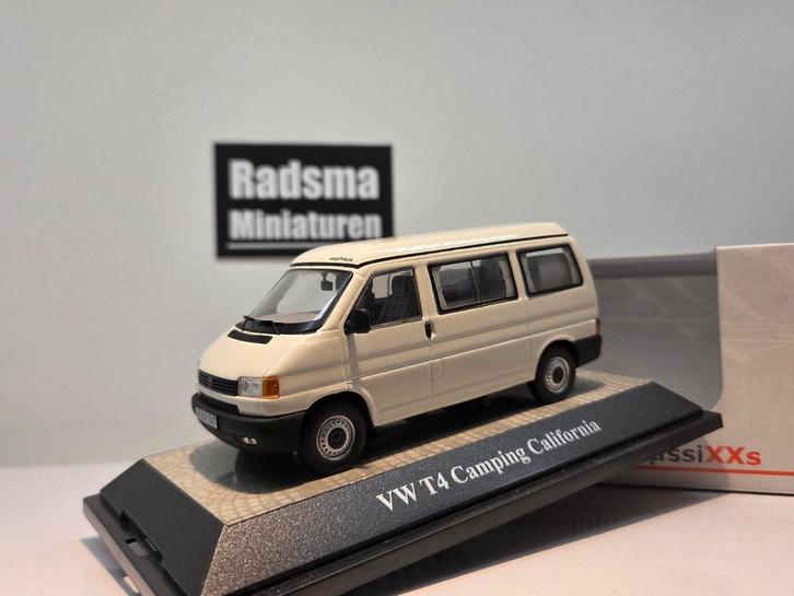 Volkswagen T4 California Camper - Wit - 1:43 Premium ClassiX, Hobby en Vrije tijd, Modelauto's | 1:43, Zo goed als nieuw, Auto
