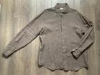 Xacus overhemd blouse bruin khaki 45 = XL / XXL, Kleding | Heren, Overhemden, Bruin, Zo goed als nieuw, Overige halswijdtes, Xacus