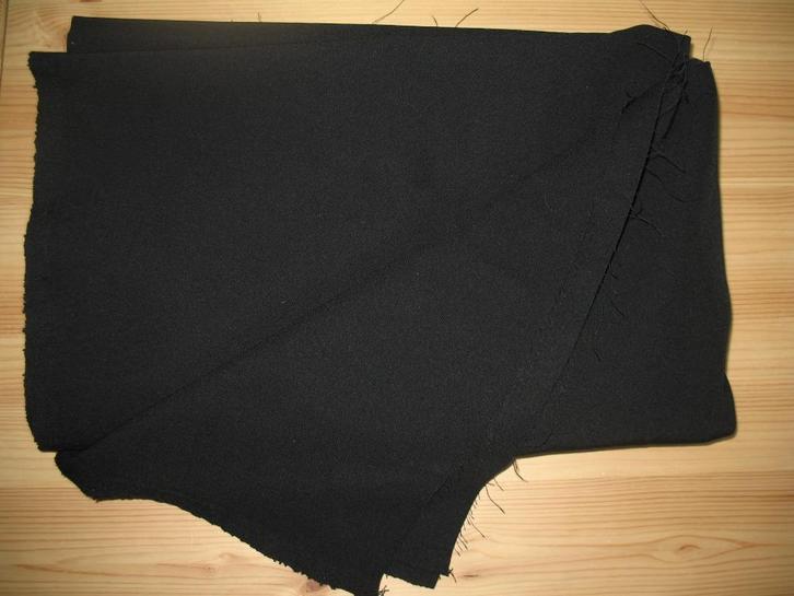 Coupon Stof  Stretch Zwart 1,25 cm x 1,55 cm, Hobby en Vrije tijd, Stoffen en Lappen, Nieuw, Katoen, 120 cm of meer, 30 tot 200 cm