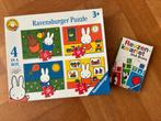 Nijntje / Niffy Puzzel 4-in-1 en Dick Bruna Reuzen Kwartet, Ophalen of Verzenden, 10 tot 50 stukjes, Gebruikt, 2 tot 4 jaar
