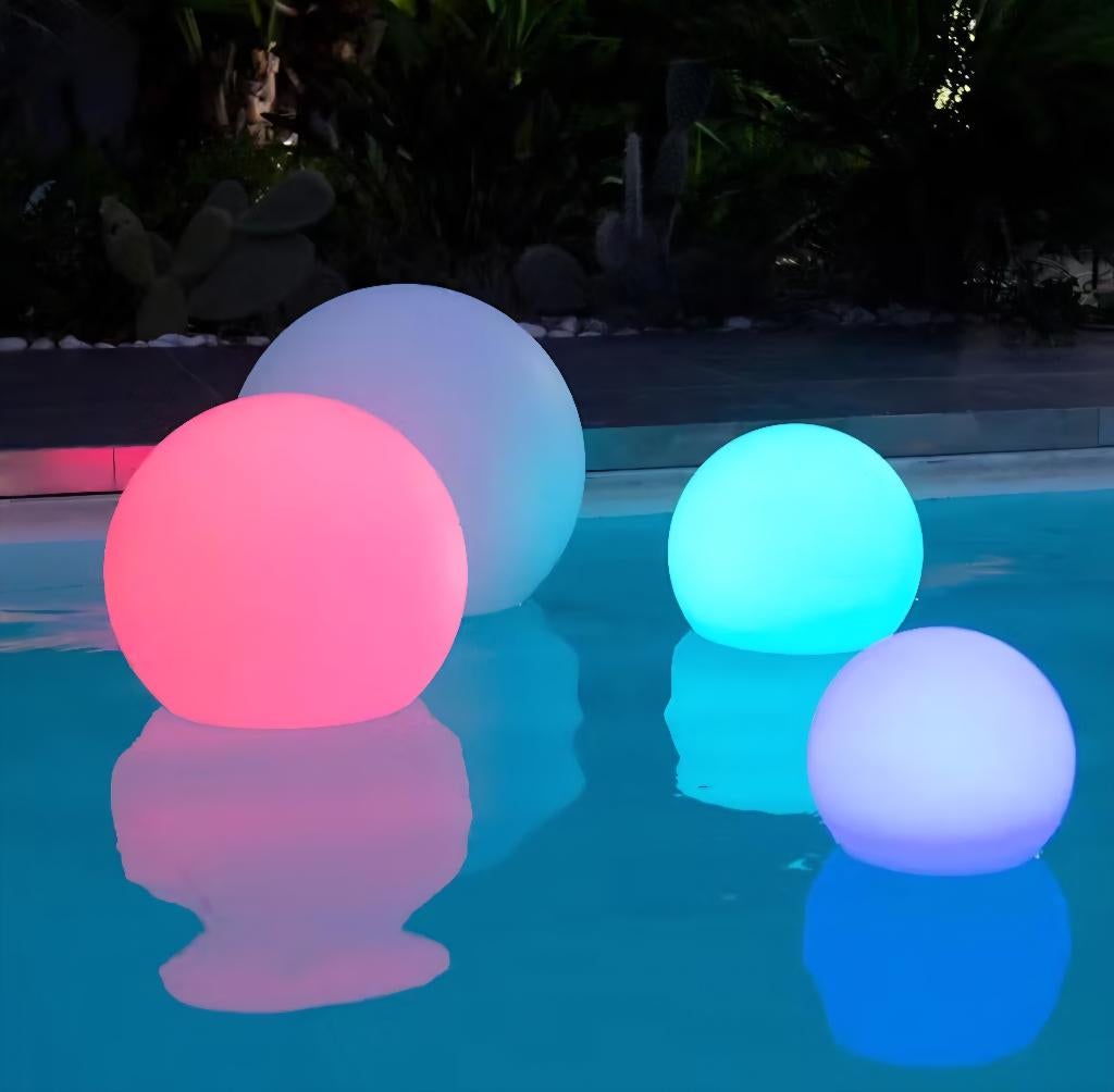 Draadloze (tuin)verlichting Lumisky Lichtbol 50 cm - 2 stuks, Ophalen, Kunststof, Minder dan 50 watt, Accu