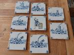 8 Oud hollandse wand tegels 13 x 13, Antiek en Kunst, Ophalen of Verzenden