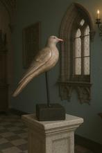 Decoratieve Houten Duif op Sokkel, Ophalen of Verzenden