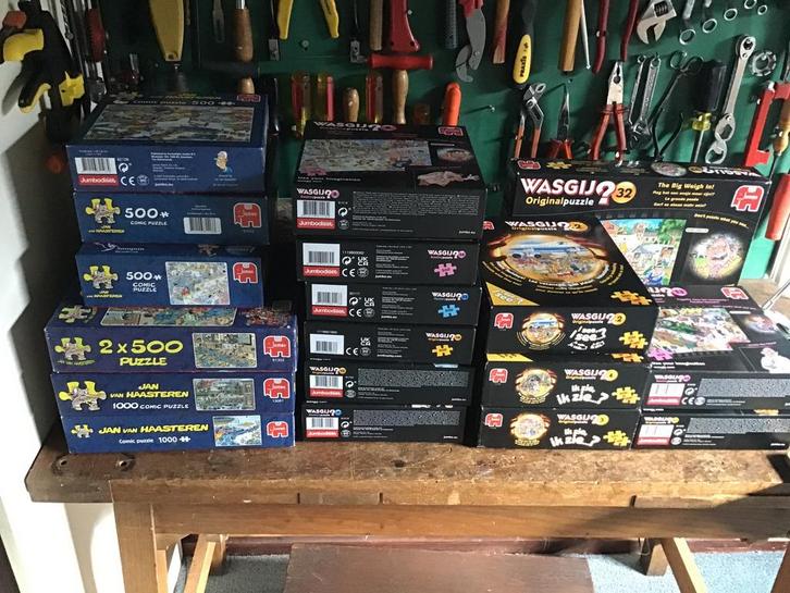 Legpuzzels Jan van Haasteren en Wasgij, Hobby en Vrije tijd, Denksport en Puzzels, Zo goed als nieuw, 500 t/m 1500 stukjes, Ophalen