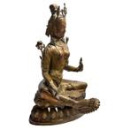 Antiek Tibetaans Tara beeld in vuurverguld brons – LOT 463, Ophalen of Verzenden, Gebruikt