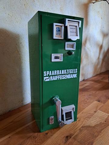 Spaarbankzegelautomaat Raiffeisenbank Jaren '60/'70 beschikbaar voor biedingen