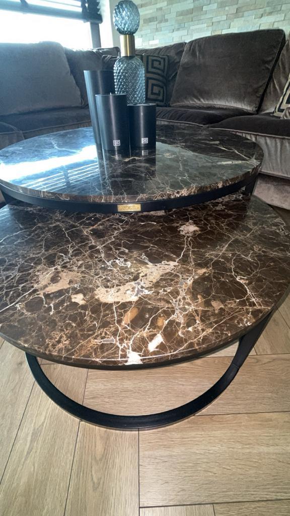 Salon tafel richmond, Huis en Inrichting, Tafels | Salontafels, Zo goed als nieuw, Minder dan 50 cm, 50 tot 100 cm, Rond, Ophalen of Verzenden