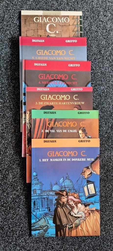Giacomo C. 6 stuks stripboeken, Boeken, Stripboeken, Gelezen, Meerdere stripboeken, Ophalen of Verzenden