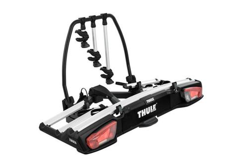 te huur Thule Fietsendrager voor 3 fietsen + Thule dakkoffer, Auto diversen, Fietsendragers, Zo goed als nieuw, Trekhaakdrager