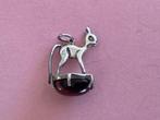 Zilveren Hert Hanger met Agaatsteen, Overige merken, Gebruikt, Verzenden, 1 bedel
