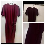 Zara jurk lang met Split burgundy berry wijnrood maat S / 36, Overige kleuren, Zara, Ophalen of Verzenden, Zo goed als nieuw