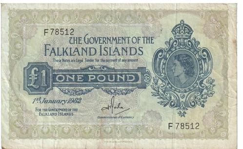 Falkland Eilanden 1 Pond 1982 - Zeldzaam biljet, Postzegels en Munten, Bankbiljetten | Amerika, Los biljet, Zuid-Amerika, Verzenden