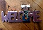 Appletree - houten welkomsbord met rendier (welcome), Diversen, Ophalen of Verzenden, Zo goed als nieuw