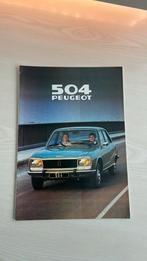 Peugeot 504 folder, Boeken, Auto's | Folders en Tijdschriften, Peugeot, Ophalen of Verzenden, Zo goed als nieuw