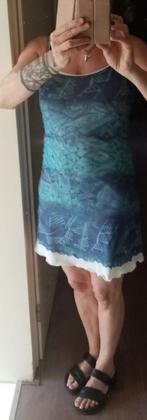3 Zomer jurkjes 2 setjes blauw/wit en rood/wit, Blauw, Ophalen of Verzenden, Zo goed als nieuw, Maat 36 (S)