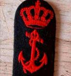 Marine Oude Pet Embleem  Militaire-Matroos Werkman, Verzenden, Marine, Nederland, Helm of Baret
