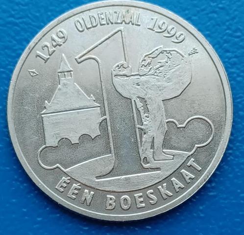 Penning Oldenzaal 1 Boeskaat - 1999, Postzegels en Munten, Penningen en Medailles, Overige materialen, Nederland, Verzenden