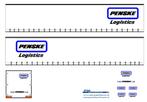 Vrachtauto decal 1:50 Penske logistics ( type 1 ), Verzenden, Nieuw, Bus of Vrachtwagen, Overige merken