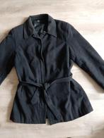 Mooie Grijze Dames Jas met Ritssluiting en Centuur (Maat M), Ophalen of Verzenden, Zo goed als nieuw, Maat 38/40 (M), Grijs