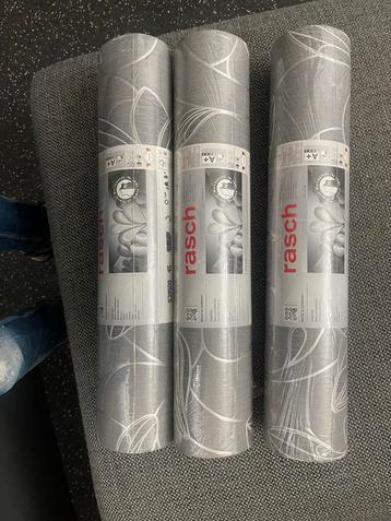 Rasch Behang - Grijs met Motief beschikbaar voor biedingen