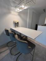 BAR TAFEL chroom wit RVS, Huis en Inrichting, Barren, Ophalen of Verzenden, Zo goed als nieuw