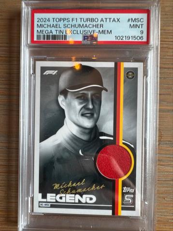 Schumacher Relic Patch Topps 2024 PSA 9 beschikbaar voor biedingen