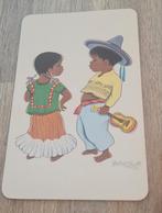 Mexicaanse man en vrouw met sombrero en gitaar, Verzenden, Voor 1920, Ongelopen, Overige thema's