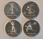 Zilveren Munten Set WK Voetbal USA 1994 - Mascotte, 4 ounce, Ophalen of Verzenden, Zilver