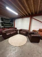 Bruine chesterfield bankstel set 3-2-1 zits Springvale, Antiek en Kunst, Ophalen of Verzenden