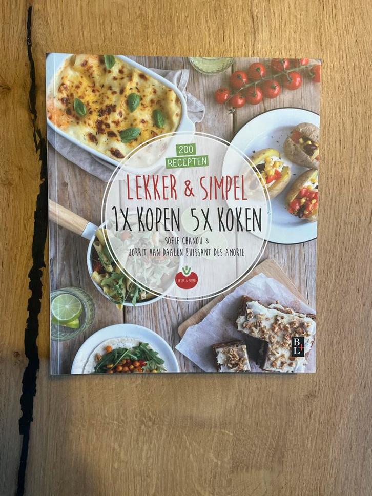 Lekker & Simpel. 1x kopen 5x koken, Boeken, Kookboeken, Zo goed als nieuw, Hoofdgerechten, Nederland en België, Gezond koken, Ophalen of Verzenden