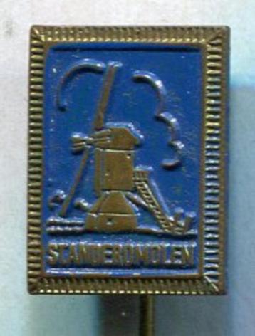 Standardmolen blauw op koper speldje ( W_094 ) beschikbaar voor biedingen