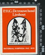 Sticker: PHC De Trouwe Hond - Lieshout, Verzamelen, Stickers, Ophalen of Verzenden, Dier en Natuur