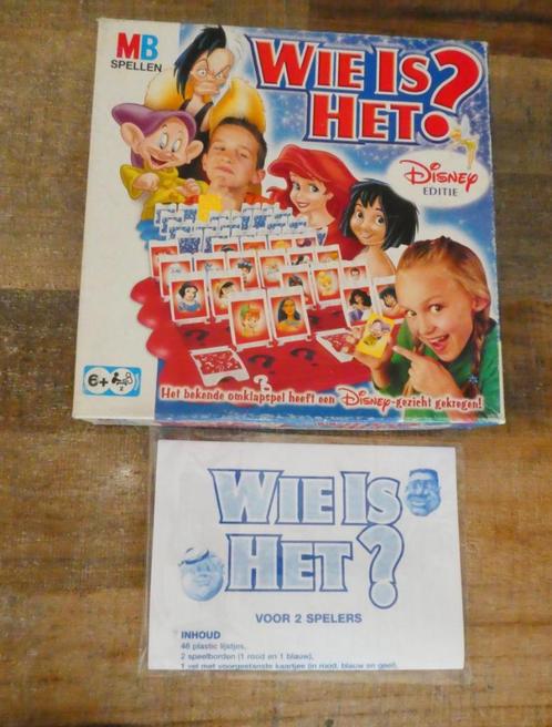 Wie is het? Disney vanaf 6 jaar., Hobby en Vrije tijd, Gezelschapsspellen | Bordspellen, Zo goed als nieuw, Een of twee spelers