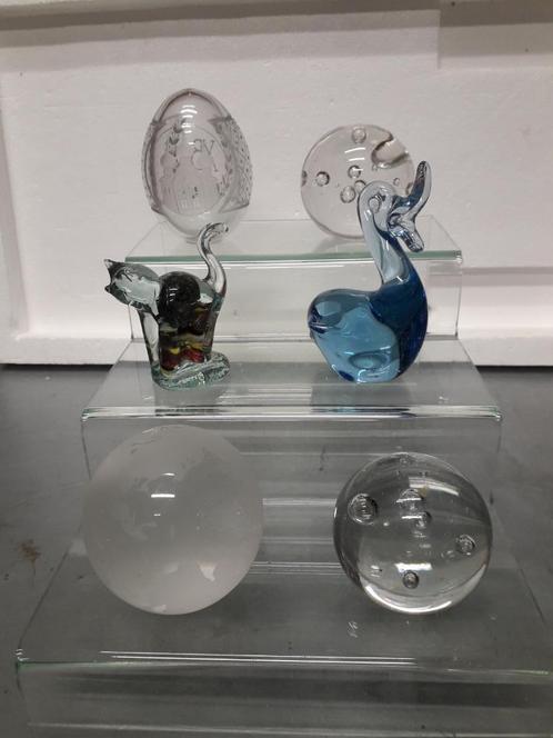6 VERSCHILLENDE VINTAGE GLASOBJECTEN ( per st te koop 5 EURO, Antiek en Kunst, Antiek | Glas en Kristal, Ophalen of Verzenden