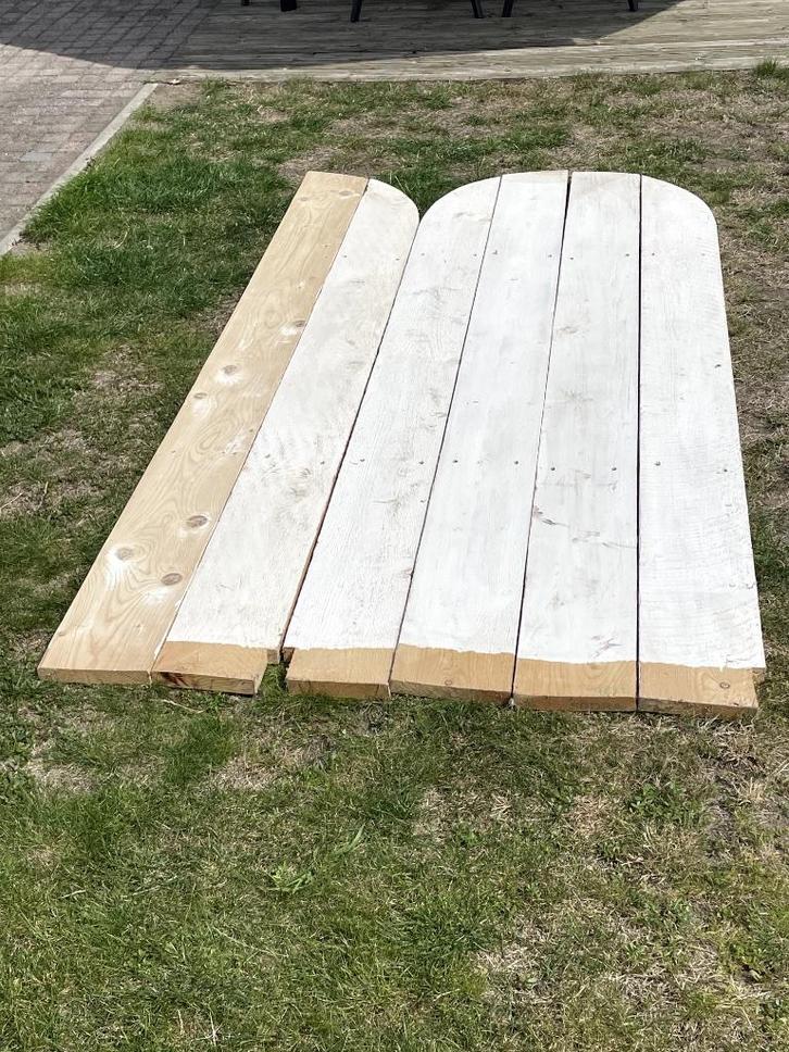 Steigerplanken gebruikt, Doe-het-zelf en Verbouw, Hout en Planken, Gebruikt, Plank, Steigerhout, 200 tot 250 cm, 25 tot 50 mm