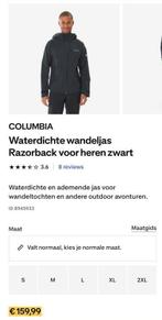 6 Columbia Razorback Wandeljassen NIEUW, Columbia, Zwart, Nieuw, Overige maten