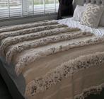 Marokkaanse/ berberse handira bedsprei, Ophalen of Verzenden, Zo goed als nieuw, Eenpersoons, Kussen