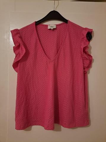 Mooi fuchsiaroze t-shirt van Shoeby, XXL (44/46) beschikbaar voor biedingen