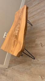 Live-edge bijzettafel – massief hout, Ophalen of Verzenden, Zo goed als nieuw
