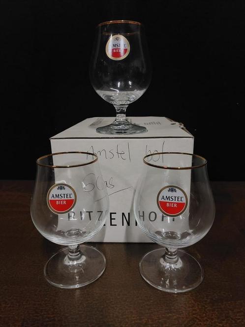 Speciaalbier glazen Amstel, Affligem, Brand en Edelweiss, Verzamelen, Glas en Borrelglaasjes, Nieuw, Bierglas, Ophalen