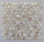 Hexagon Mozaïek Pearl White Hexagon  300x300x6mm, Verzenden, Nieuw, 20 tot 40 cm, 10 m² of meer