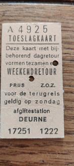 Trein Toeslagkaart 1975 - Zeldzaam!, Ophalen of Verzenden, Gebruikt, Trein, Overige typen