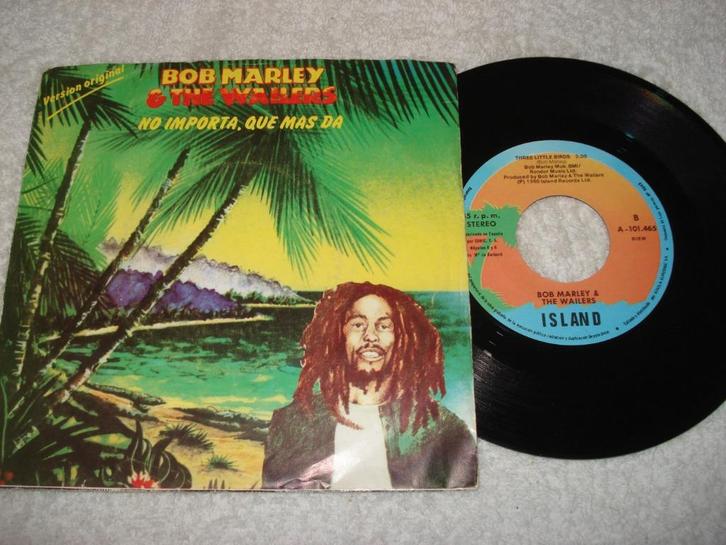 Bob Marley  Three Little Birds  Ajax  Orgineel, Cd's en Dvd's, Vinyl Singles, Zo goed als nieuw, Single, Ophalen of Verzenden