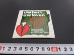 sticker uw hart uw leven Nederlandse hartstichting, Verzamelen, Ophalen, Zo goed als nieuw, Bedrijf of Vereniging