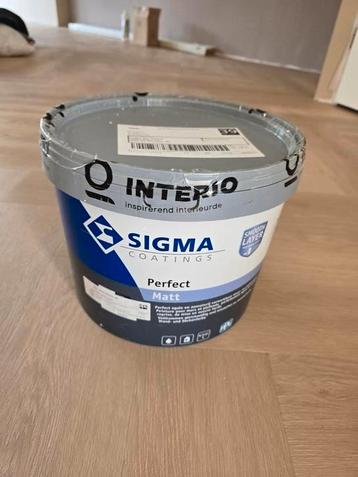 Sigma perfect matt 10L , 9010 Nieuw sealed beschikbaar voor biedingen