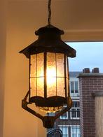Art Nouveau Hanglamp met Glas en koperen draken, Ophalen of Verzenden