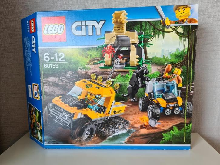 Lego City Jungle missie met halfrupsvoertuig 60159, Kinderen en Baby's, Speelgoed | Duplo en Lego, Zo goed als nieuw, Lego, Complete set
