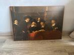 Rembrandt Stijl Schilderij - Groepsportret, Ophalen of Verzenden