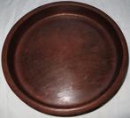 Mooie lage ronde houten schaal. Mogelijk teak. Cadeau?, Schaal, Rond, Ophalen of Verzenden, Zo goed als nieuw