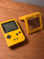 Gameboy Pocket Geel + Vergrootglas met Licht, Ophalen of Verzenden, Gebruikt, Game Boy Pocket